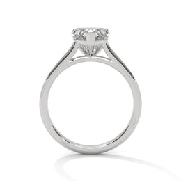 1.50CT Heart Lab Grown Diamond Cathedral Set Ring