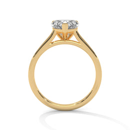 1.50CT Heart Lab Grown Diamond Cathedral Set Ring