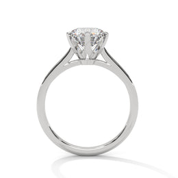 1.50CT Round Cut Lab Grown DIamond Cathedral Set Ring