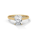 1.50CT Radiant Lab Grown Diamond Cathedral Set Ring