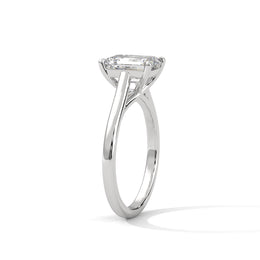 1.50CT Radiant Lab Grown Diamond Cathedral Set Ring