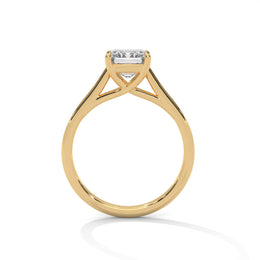 1.50CT Radiant Lab Grown Diamond Cathedral Set Ring
