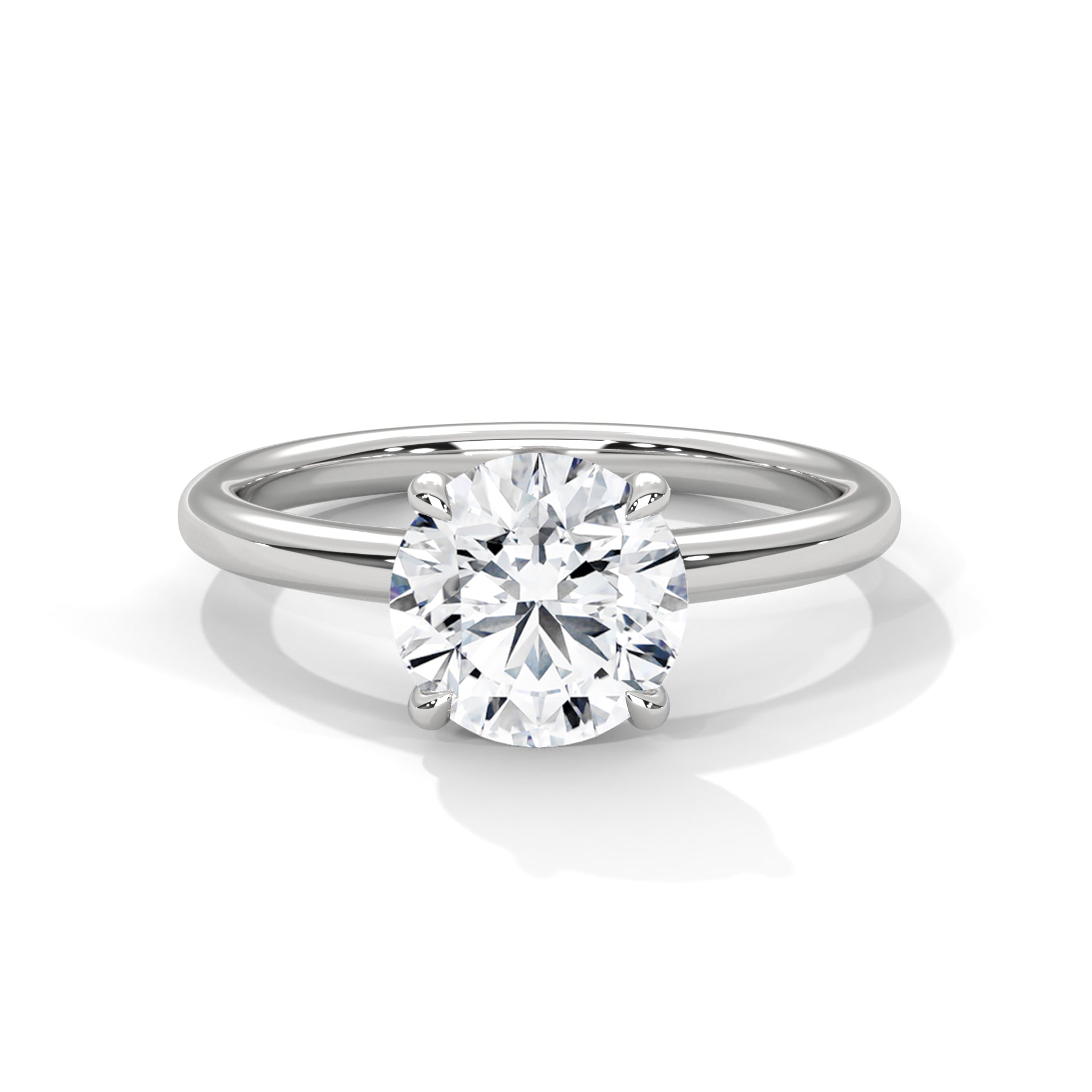1.50CT Round Lab Grown Diamond Solitaire RIng