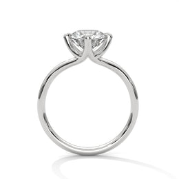 1.50CT Round Cut Lab Grown DIamond By Pass Shank To 4 Prong Ring