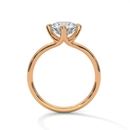 1.50CT Round Cut Lab Grown DIamond By Pass Shank To 4 Prong Ring