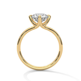 1.50CT Round Cut Lab Grown DIamond By Pass Shank To 4 Prong Ring
