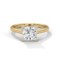 1.50CT Princess Lab Grown Diamond Cathedral Set Ring