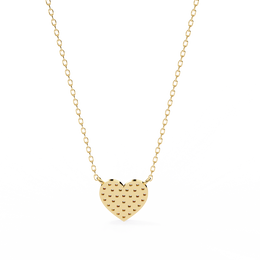 Delicate Rose Gold Pavé Heart Station Necklace | Romantic Fine Jewelry