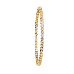 Round Cut Diamond Tennis Bracelet | Sparkling Eternity Link Bracelet for Women