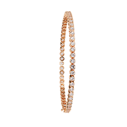 Round Cut Diamond Tennis Bracelet | Sparkling Eternity Link Bracelet for Women