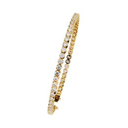 Round Cut Diamond Tennis Bracelet | Sparkling Eternity Link Bracelet for Women