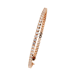Round Cut Diamond Tennis Bracelet | Sparkling Eternity Link Bracelet for Women