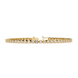 Round Cut Diamond Tennis Bracelet | Sparkling Eternity Link Bracelet for Women