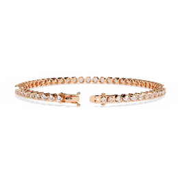 Round Cut Diamond Tennis Bracelet | Sparkling Eternity Link Bracelet for Women