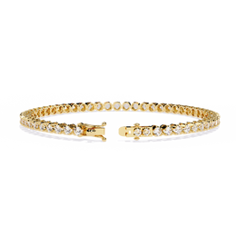 Round Cut Diamond Tennis Bracelet | Sparkling Eternity Link Bracelet for Women
