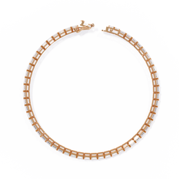 Emerald Cut Diamond Tennis Bracelet | Emerald Geometric Eternity Bracelet for Women