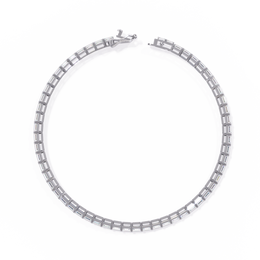 Emerald Cut Diamond Tennis Bracelet | Emerald Geometric Eternity Bracelet for Women