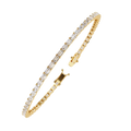 Emerald Cut Diamond Tennis Bracelet | Emerald Geometric Eternity Bracelet for Women