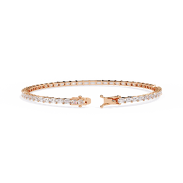 Emerald Cut Diamond Tennis Bracelet | Emerald Geometric Eternity Bracelet for Women