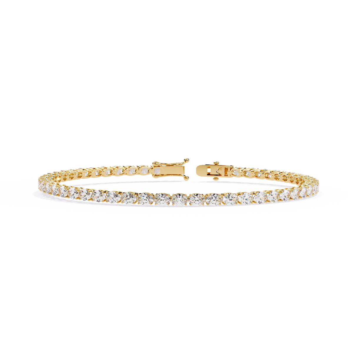 Oval Cut Diamond Tennis Bracelet | Sparkling Oval Gemstone Eternity Bracelet for Women