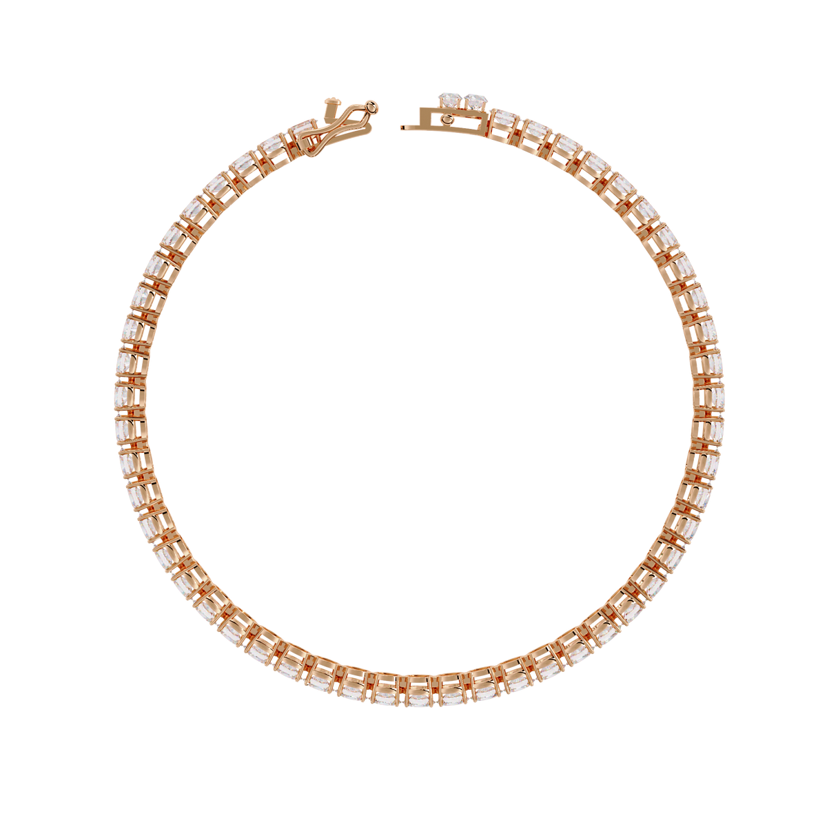 Oval Cut Diamond Tennis Bracelet | Sparkling Oval Gemstone Eternity Bracelet for Women