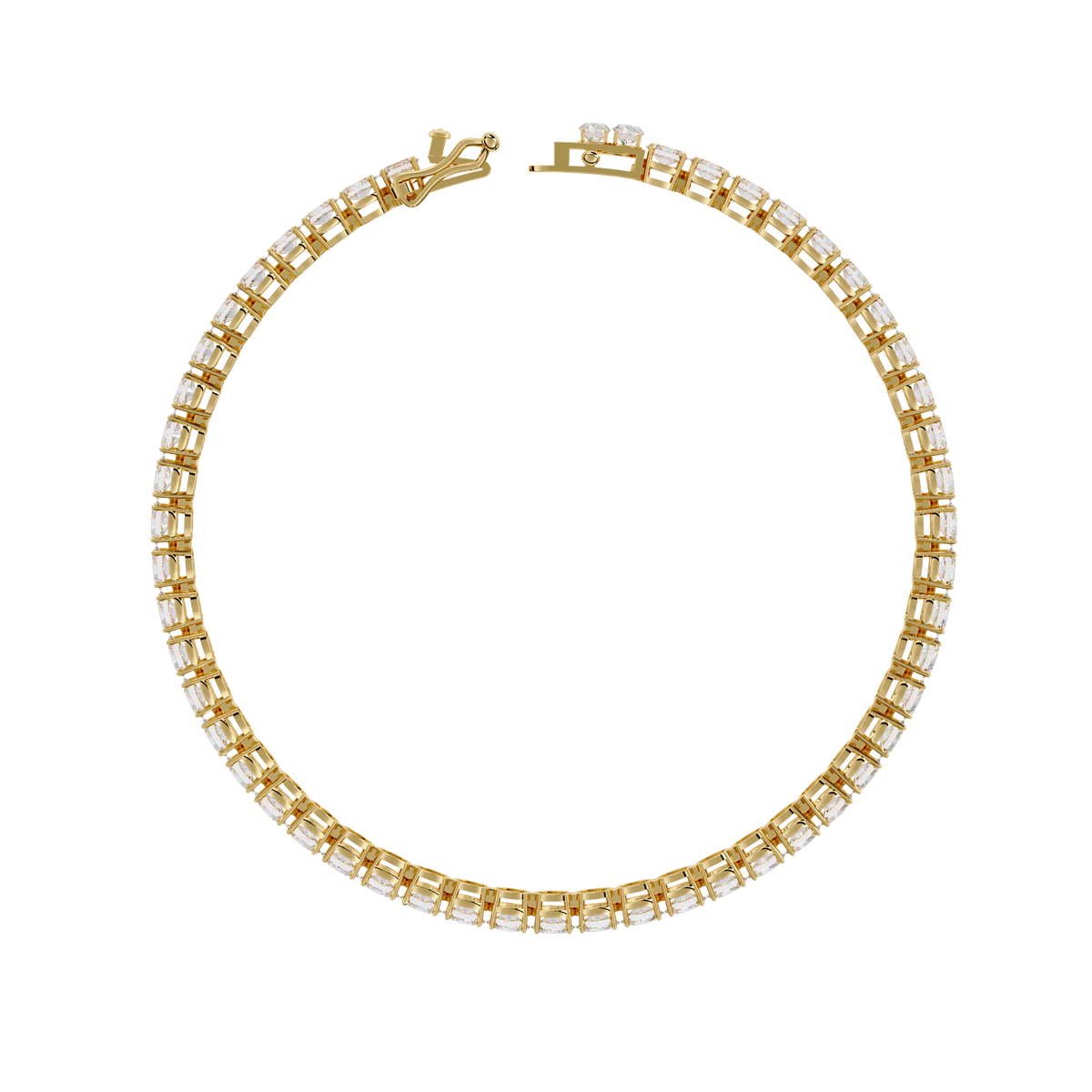 Oval Cut Diamond Tennis Bracelet | Sparkling Oval Gemstone Eternity Bracelet for Women