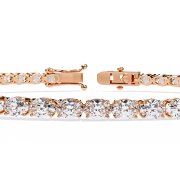 Oval Cut Diamond Tennis Bracelet | Sparkling Oval Gemstone Eternity Bracelet for Women