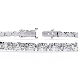 Oval Cut Diamond Tennis Bracelet | Sparkling Oval Gemstone Eternity Bracelet for Women