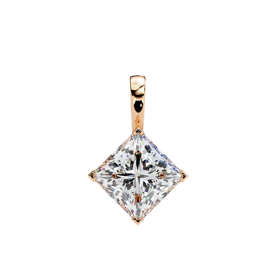 1.50CT Brilliant Princess Cut Pendant - image 2