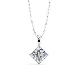 1.50CT Brilliant Princess Cut Pendant - image 18