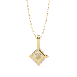 1.50CT Brilliant Princess Cut Pendant - image 8