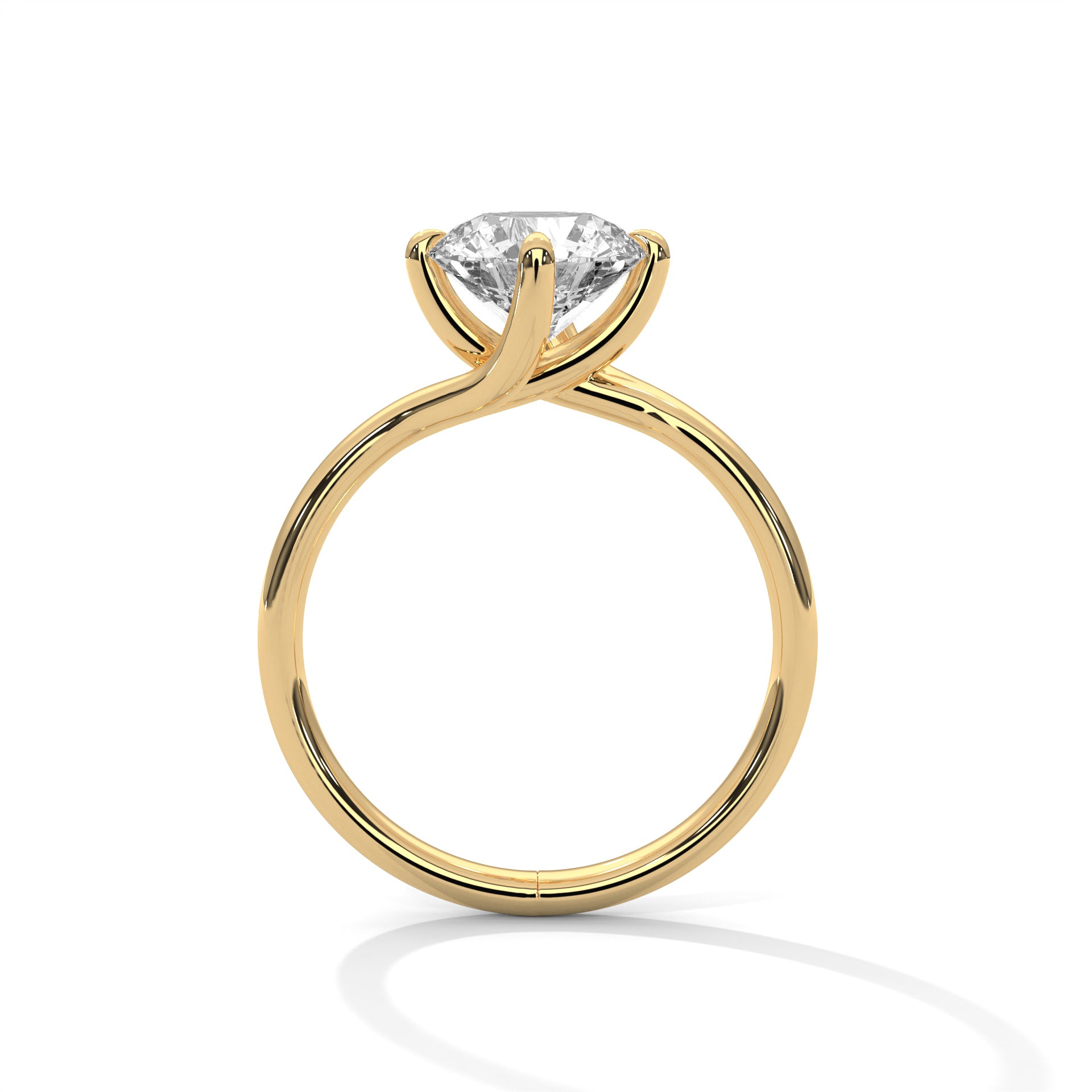 1.50CT Round Lab Grown Diamond 4 Claw Prong Ring - image 8