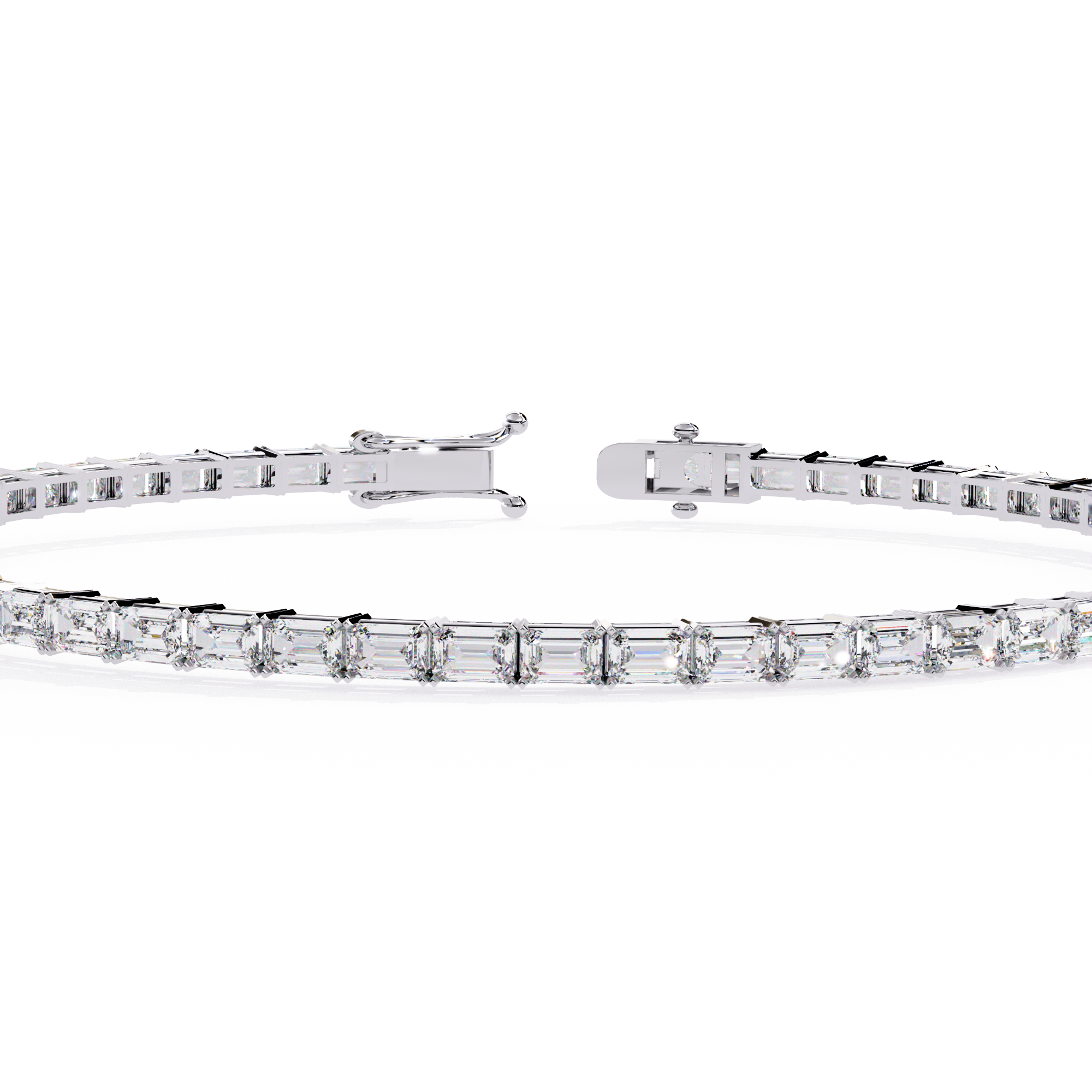 Emerald Diamond Solitaire Luxury Tennis Bracelets - image 8