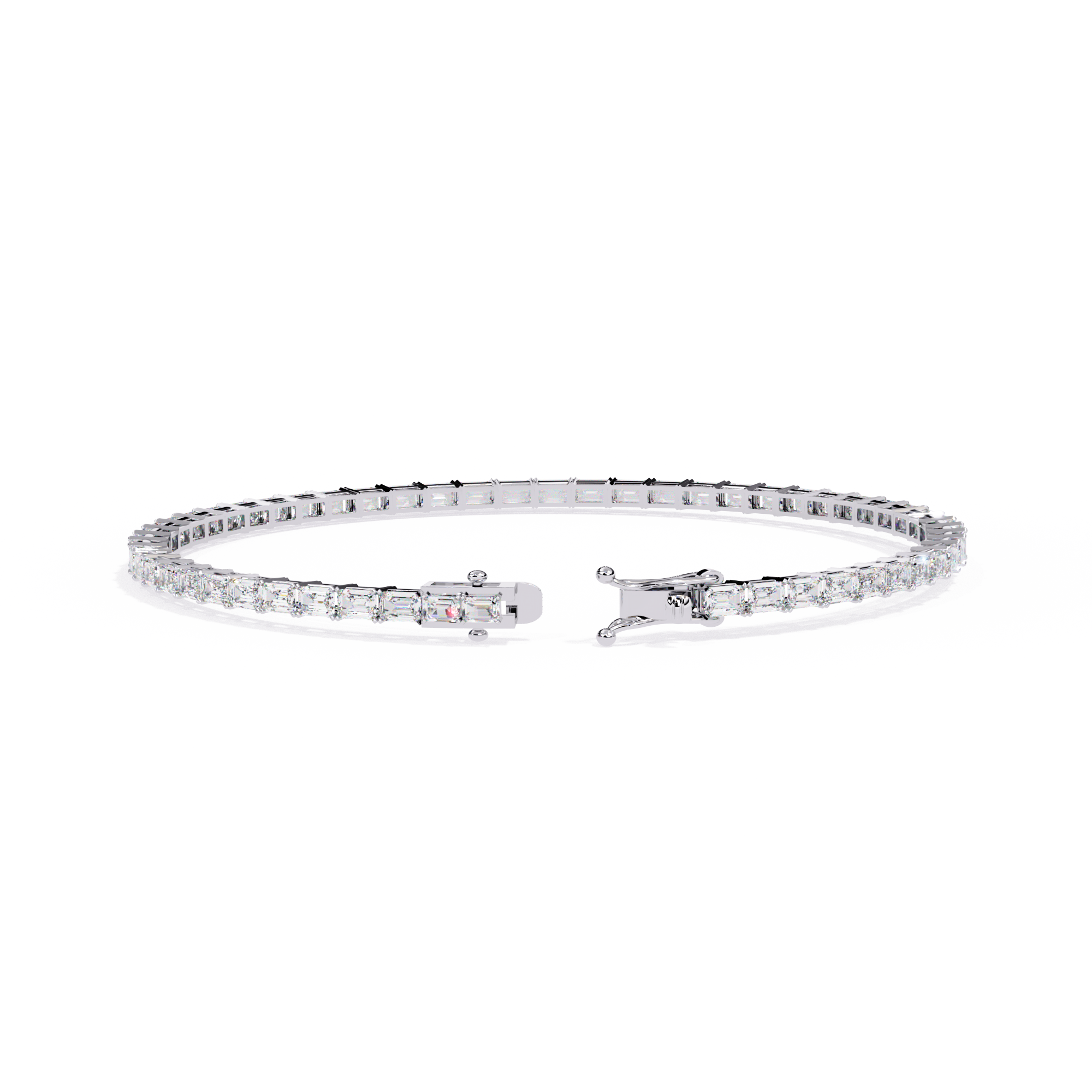 Emerald Diamond Solitaire Luxury Tennis Bracelets - image 11