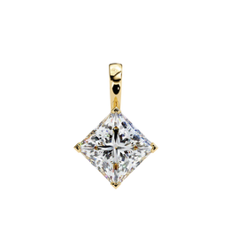 1.50CT Brilliant Princess Cut Pendant - image 3