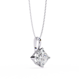 1.50CT Brilliant Princess Cut Pendant - image 13