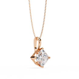 1.50CT Brilliant Princess Cut Pendant - image 12