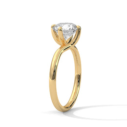 1.50CT Round Lab Grown Diamond 4 Claw Prong Ring - image 5