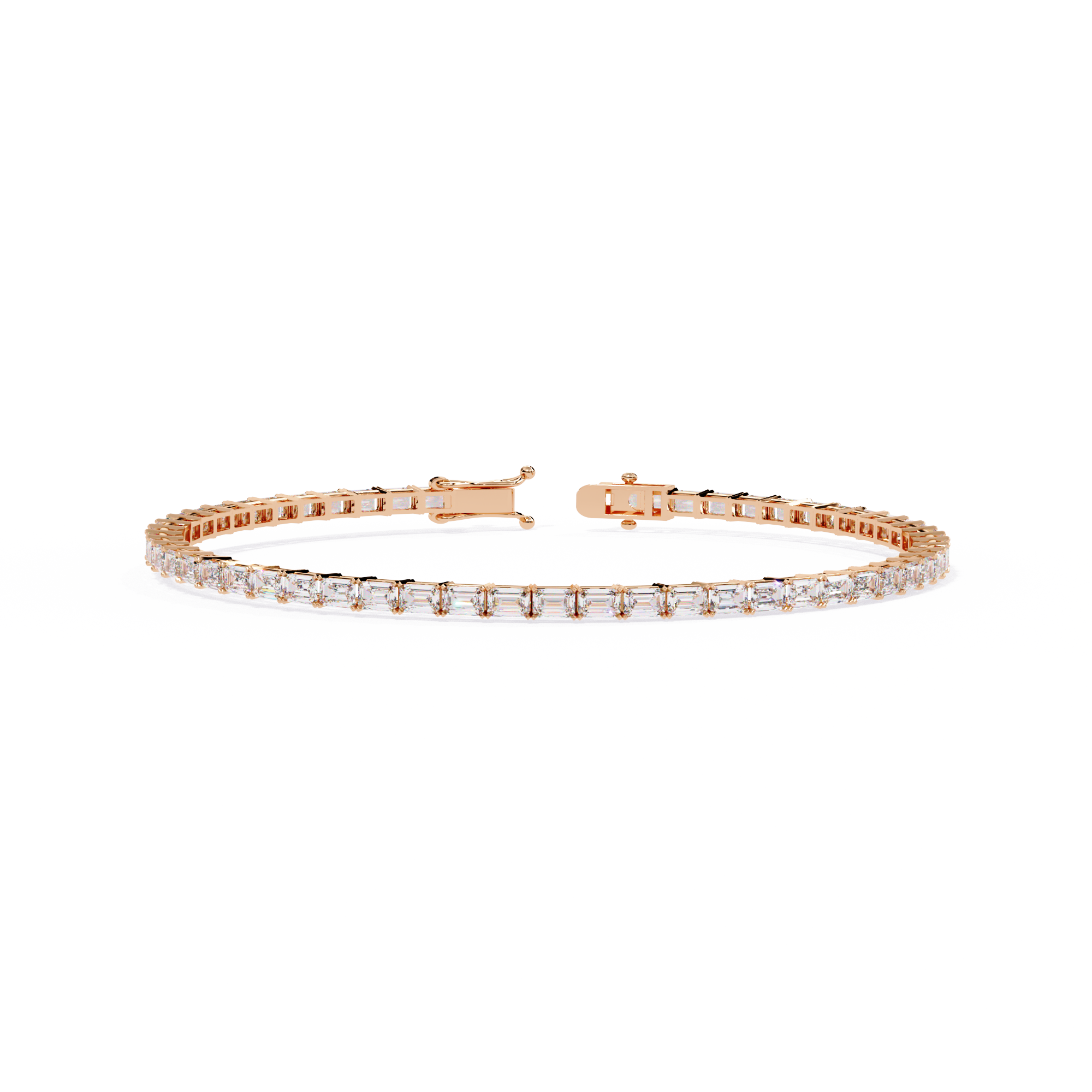 Emerald Diamond Solitaire Luxury Tennis Bracelets - image 6