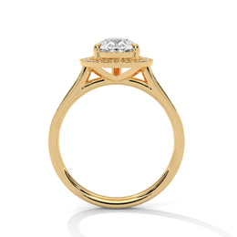 2.00CT Brilliant Pear Halo Pave Shank Ring - image 8