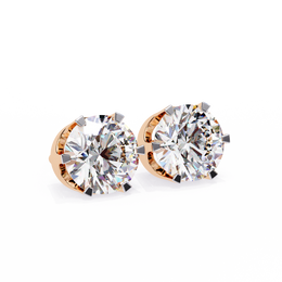 2.00CT Round Diamond Six Prongs Stud Earring - image 17