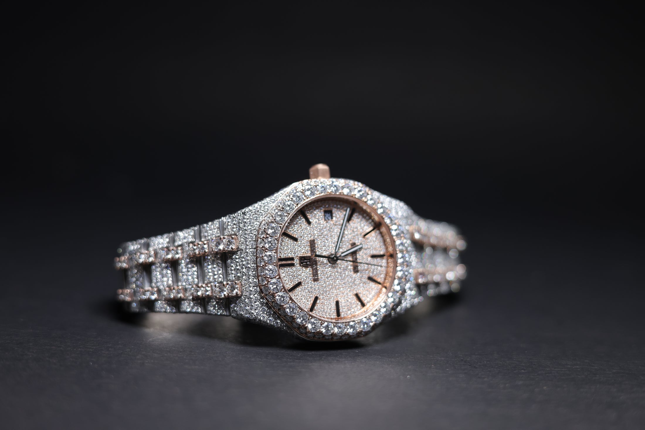 Men's Luxury Iced-Out Moissanite Watch - image 2