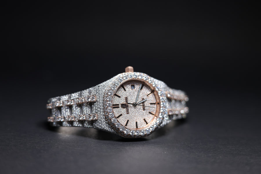 Men's Luxury Iced-Out Moissanite Watch - image 2