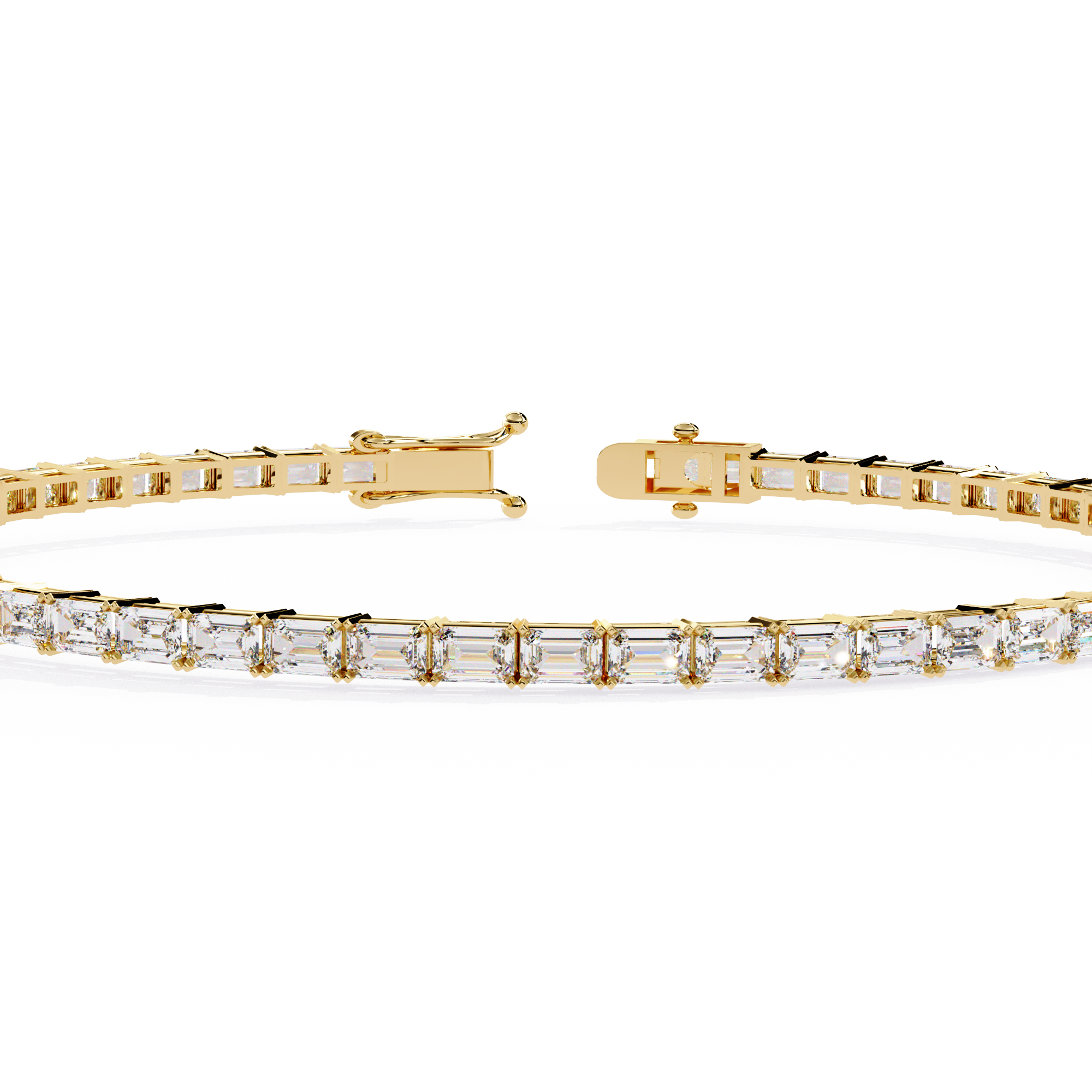 Emerald Diamond Solitaire Luxury Tennis Bracelets - image 9