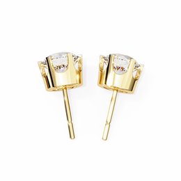 2.00CT Round Diamond Six Prongs Stud Earring - image 7