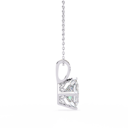 1.50CT Brilliant Princess Cut Pendant - image 14