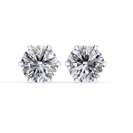 2.00CT Round Diamond Six Prongs Stud Earring - image 10