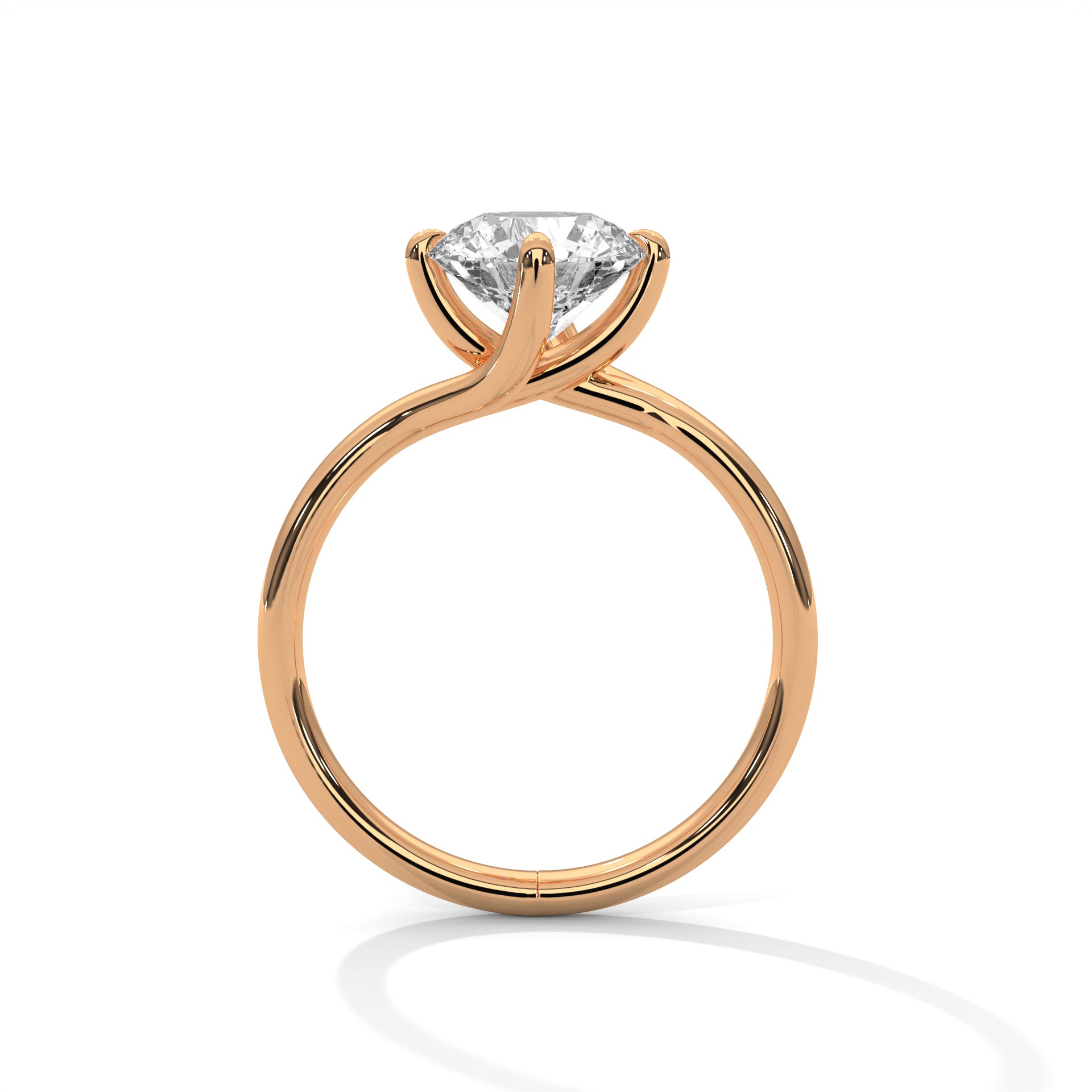 1.50CT Round Lab Grown Diamond 4 Claw Prong Ring - image 9