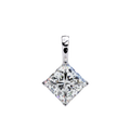 1.50CT Brilliant Princess Cut Pendant