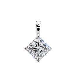 1.50CT Brilliant Princess Cut Pendant - image 1